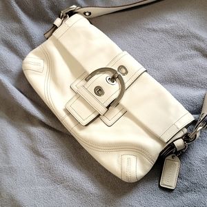 COACH white bag